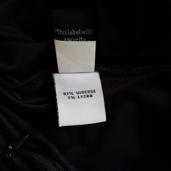 DVF Solid Black One Shoulder Mini Dress LBD - Picture 8 of 8